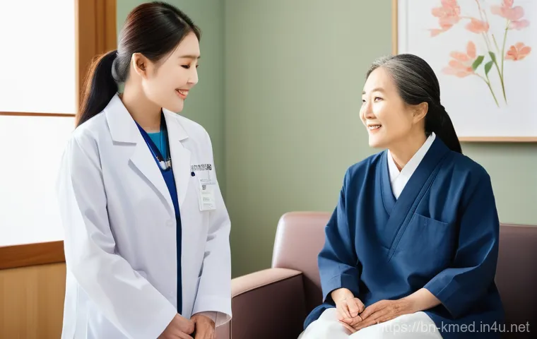 한의사 창업 비용 및 절차 - **Prompt:** A compassionate female Korean Traditional Medicine Practitioner (Hanuisa) with a warm sm...