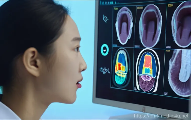 한의학 진단법 발전 방향 - **A Hanuiyak doctor conducting a digital pulse diagnosis in a futuristic clinic.**
    **Prompt:** "...