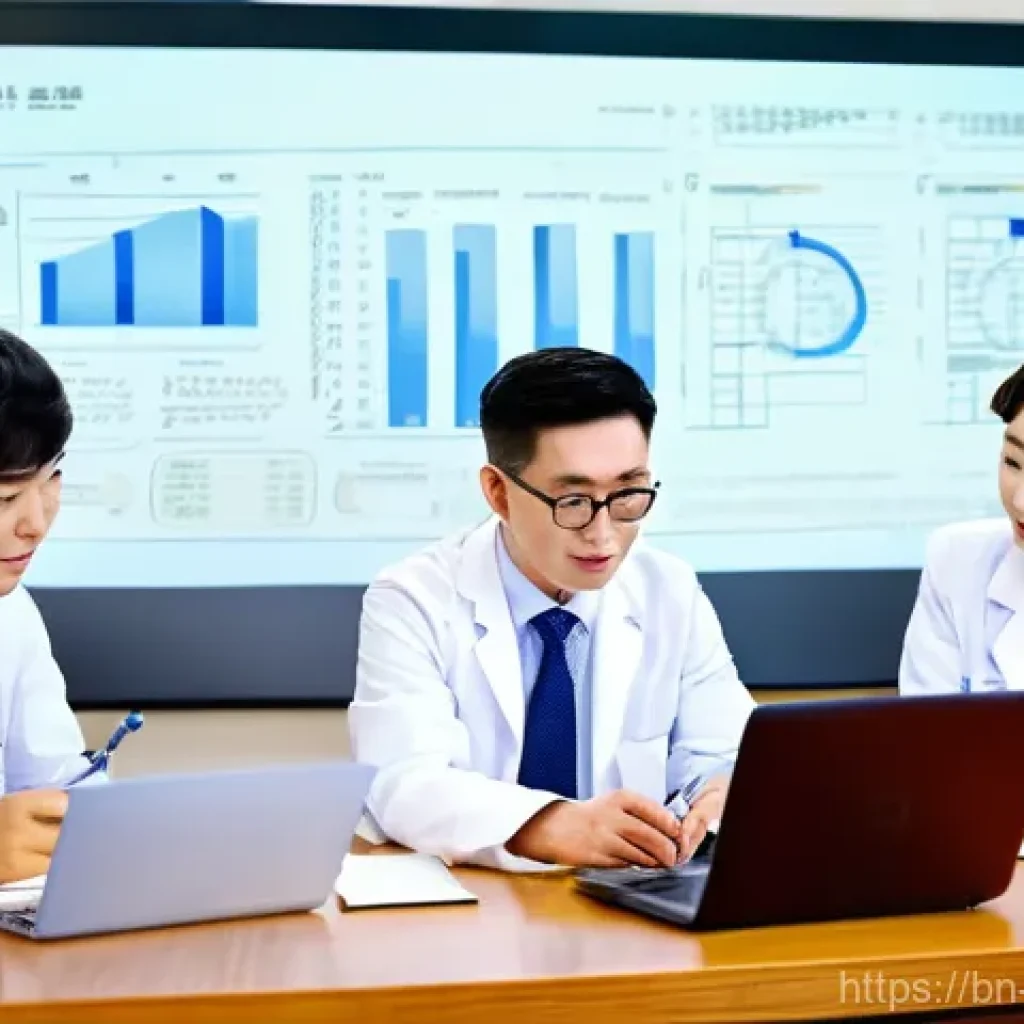 한의사와 동종업계 네트워킹 - **Prompt:** A diverse group of Korean Medicine Doctors (KMDs), including men and women of various ag...