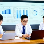 Home 22 한의사와 동종업계 네트워킹 - **Prompt:** A diverse group of Korean Medicine Doctors (KMDs), including men and women of various ag...