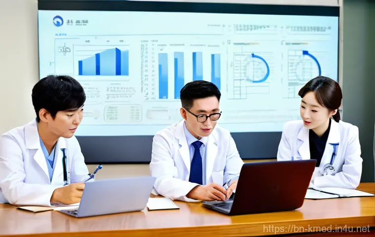 한의사와 동종업계 네트워킹 - **Prompt:** A diverse group of Korean Medicine Doctors (KMDs), including men and women of various ag...